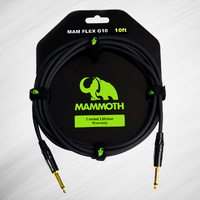 MAMMOTH MAM LINES G10, 10ft Instrument cable, Straight Jack to Straight Jack.