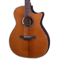 CRAFTER LX T-2000CE OM BODY, SOLID TORRIFIED SPRUCE TOP, GLOSS, LR BAGGS ANTHEM EQ