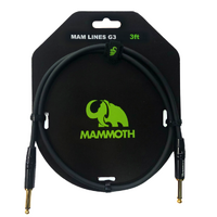MAMMOTH MAM LINES G3, INSTRUMENT CABLE, 3ft, JACK TO JACK