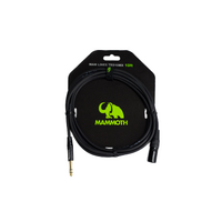 MAMMOTH MAM LINES TRS10MX, 10ft Audio cable, TRS Jack to Male XLR