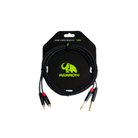 MAMMOTH MAM LINES RCA10J, 10ft Audio cable, 2x RCA to 2x Jack