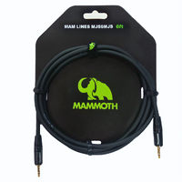 MAMMOTH MAM LINES MJS6MJS, AUDIO CABLE, 6ft, MINI STEREO JACK TO MINI STEREO JACK