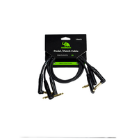 MAMMOTH MAM FLEX PP2, 3 PIECES, 2ft Pedal/Patch cable, Right angle Jack to Right angle Jack