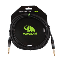 MAMMOTH MAM SPK JJ20, SPEAKER CABLE, 20ft, JACK TO JACK