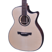 CRAFTER LX T-3000CE OM ACOUSTIC CUTAWAY, EQ