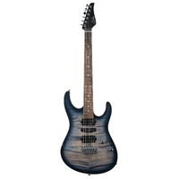 SUHR 01-MDP-0054 Modern Plus, Faded Trans Whale Blue Burst, Pau Ferro fingerboard, HSH