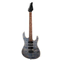 SUHR 01-MDP-0058 Modern Plus, Trans Blue Denim/Slate, Pau Ferro fingerboard, HSH