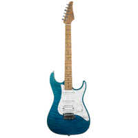 SUHR 01-STP-0041 Standard Plus, Bahama Blue, Roasted Maple fingerboard, HSS, SSCII