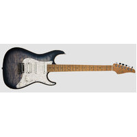 SUHR 01-STP-0045 Standard Plus, Faded Trans Whale Blue Burst, Roasted Maple fingerboard, HSS, SSCII