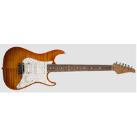 SUHR 01-STP-0052 Standard Plus, Trans Honey Amber Burst, Pau Ferro fingerboard, HSS, SSCII