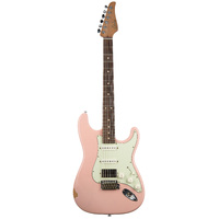 SUHR 01-SIG-0013 Mateus Asato Signature Series Classic Antique, Shell Pink, HSS, SSCII