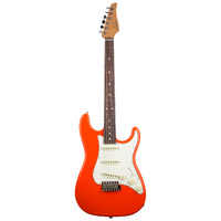 SUHR 01-SIG-0001 Scott Henderson Signature Series Classic, Fiesta Orange, SSS, SSCII