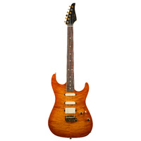SUHR 01-LTD-0017 Standard Legacy, Suhr Burst, Okoume, Curly Maple, Maple, IRW, Gold Hardware, EMG HSS, 510