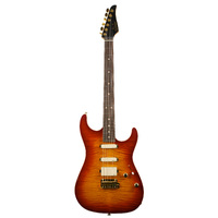 SUHR 01-LTD-0018 Standard Legacy, Aged Cherry Burst, Okoume, Curly Maple, Maple, IRW, Gold Hardware, EMG HSS, 510