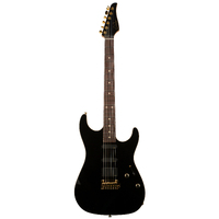 SUHR 01-LTD-0020 Standard Legacy, Black, Okoume, Plain Maple, Maple, IRW, Gold Hardware, EMG HSS, 510