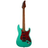 SUHR 01-LTD-0022 Classic S Paulownia, Trans Seafoam Green, Tortoise, 3A Roasted Birdseye Neck &amp; Fingerboard, HSS, SSCII, 510