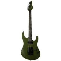 SUHR 01-LTD-0028 Modern Terra, Dark Forest Green, Basswood, Plain Maple, Maple, Ebony, Black Hardware, HH, OFR