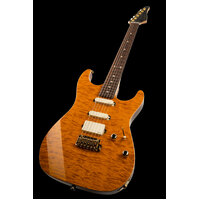 SUHR 01-LTD-0033 Standard Legacy, Trans Caramel, Okoume, Curly Maple, Maple, IRW, Gold Hardware, EMG HSS, 510