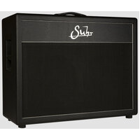 Suhr 2x12 Deep Cabinet, Black tolex, Black grill, Warehouse Veteran 30 speakers