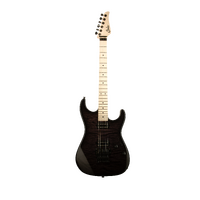 SUHR 01-LTD-0059 STANDARD THIN BURST LE, TRANS BLACK, QUILT MAPLE, HH, GOTOH FLOYD, ELECTRIC GUITAR