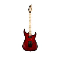 SUHR 01-LTD-0061 STANDARD THIN BURST LE, TRANS RED, QUILT MAPLE, HH, GOTOH FLOYD, ELECTRIC GUITAR