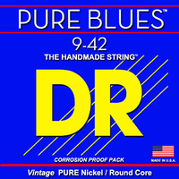 DR PHR-9   PURE BLUES™ - Pure Nickel: Light 9-42 