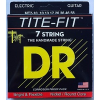 DR MT7-10   TITE-FIT™ - Nickel Plated: 7-String Medium 10-56 