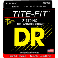 DR EH7-11   TITE-FIT™ - Nickel Plated: 7-String Heavy 11-60 