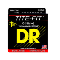 DR TF8-10   TITE-FIT™ - Nickel Plated: 8-String Medium 10-75 