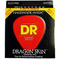 DR DSE-2/10   DRAGON SKIN™ - CLEAR Coated: Medium 10-46 (2-Pack) 