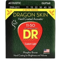 DR DSA-2/11   DRAGON SKIN™ - CLEAR Coated: Custom Light 11-50 (2-Pack) 