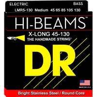 DR LMR5-130   HI-BEAM™ - Stainless Steel: 5-String Medium to Heavy 45-130 X-long Scale