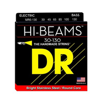 DR MR6-130   HI-BEAM™ - Stainless Steel: 6-String Medium to Heavy 30-130 