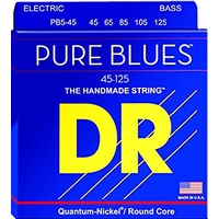 DR PB5-45   PURE BLUES™ - Quantum Nickel™: 5-String Medium 45-125 