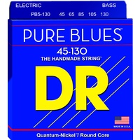 DR PB5-130   PURE BLUES™ - Quantum Nickel™: 5-String Medium to Heavy 45-130 