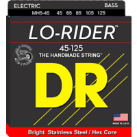 DR MH5-45   LO-RIDER™ - Stainless Steel: 5-String Medium 45-125 