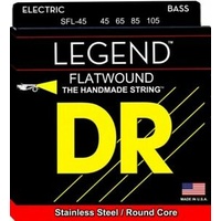 DR SFL-45   LEGEND™ - Polished Flatwound Stainless Steel: Medium 45-105 Short Scale
