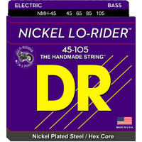 DR NMH-45 NICKEL LO-RIDER, Nickel Plated Bass Strings: Medium 45-105