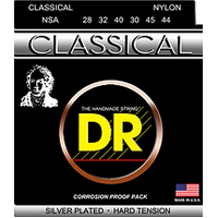 DR NSA   CLASSICAL NYLON™ Silver-Plated Nylon: Hard Tension 28-44 