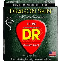DR BP144 DSA-11 DRAGON SKIN ACOUSTIC GUITAR STRINGS 11-50 144 SET BULK PACK